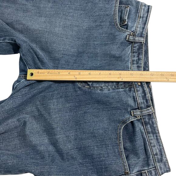 Talbots Womens Jeans Size 14 Blue Staight Leg High Rise Medium Wash Denim Jeans - Picture 11 of 13